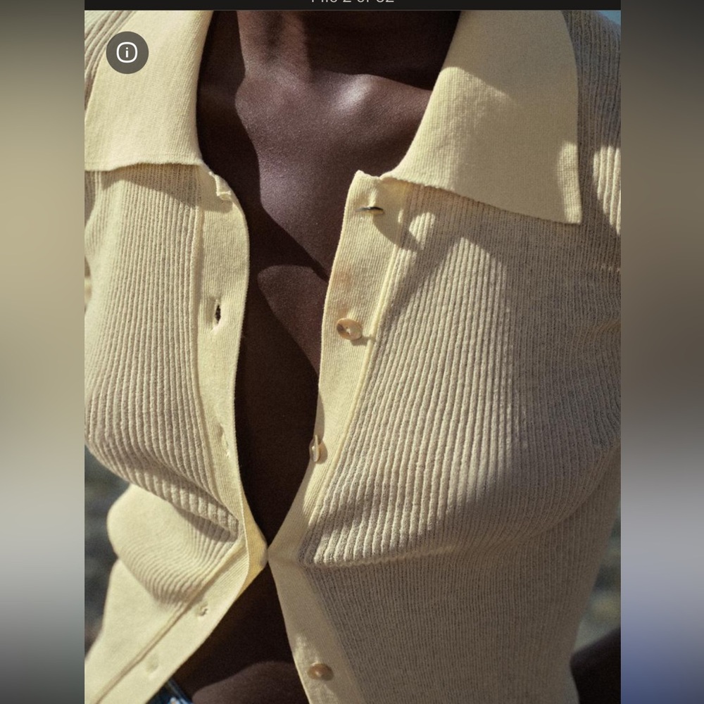 ZARA Fine Rib Knit Cardigan - Picture 3 of 7